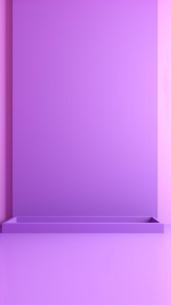 a purple shelf with a purple shelf on it