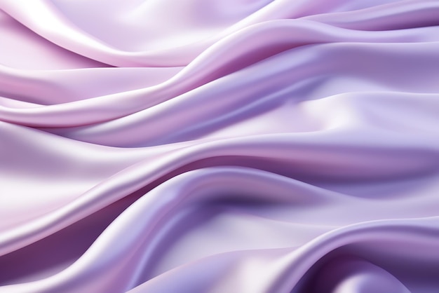 Photo purple silk fabric with gentle waves