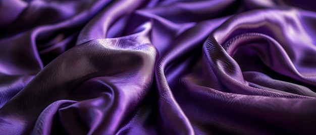 Purple Silk Fabric with Luxurious Sheen