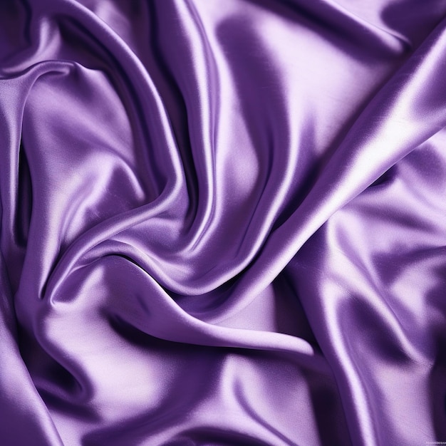 A purple silk fabric with a soft and silky texture.