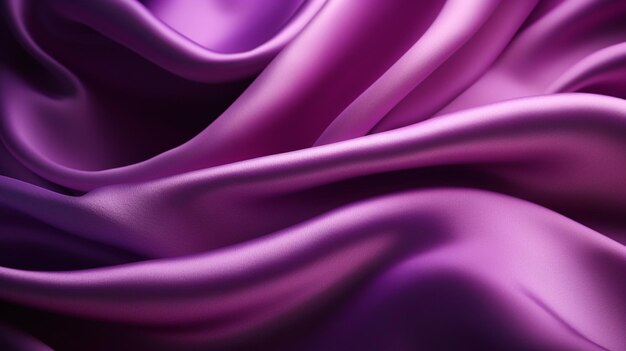 Purple silk fabric with a very soft feel generative ai