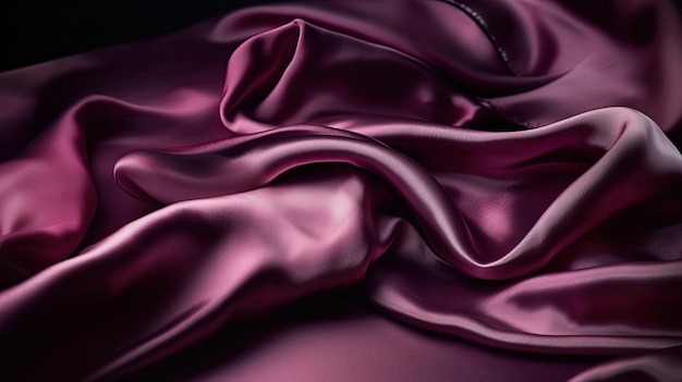 a purple silk silk silk with a pattern of the fringe.