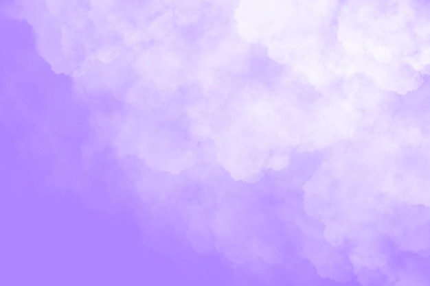 Purple Sky and White Cloud Background
