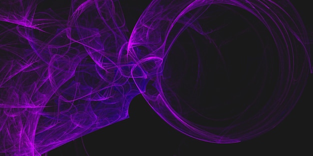 A purple smoke against a black background