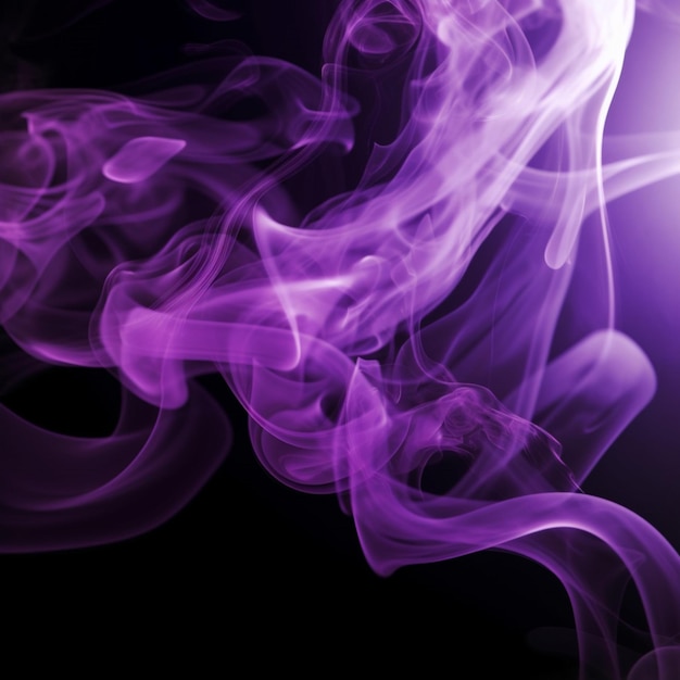 A purple smoke is being smoke from a purple smoke.