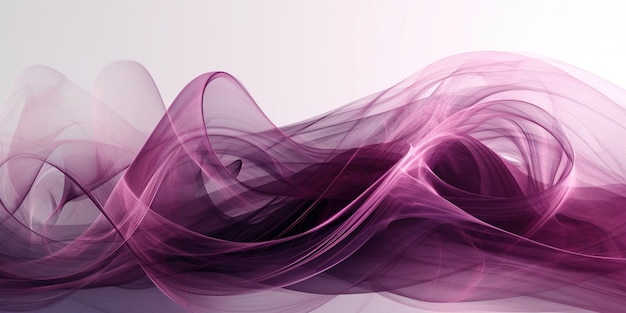 Фиолетовый дым показан на белом фоне.