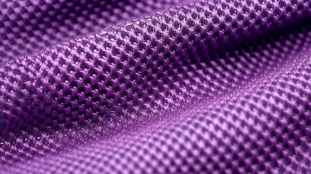 Purple soccer fabric texture with air mesh Sportswear background