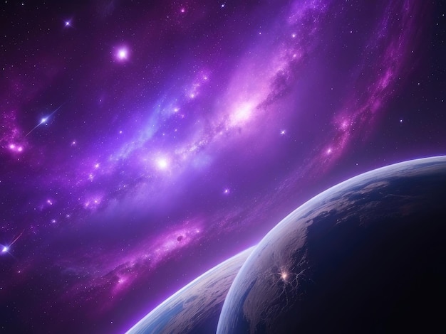 Purple space background