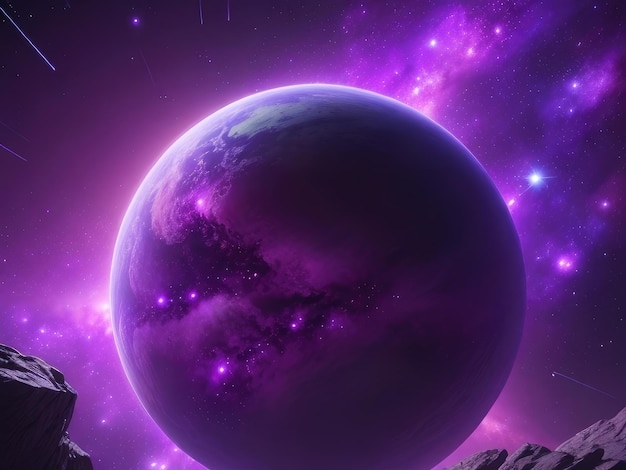 Purple space background