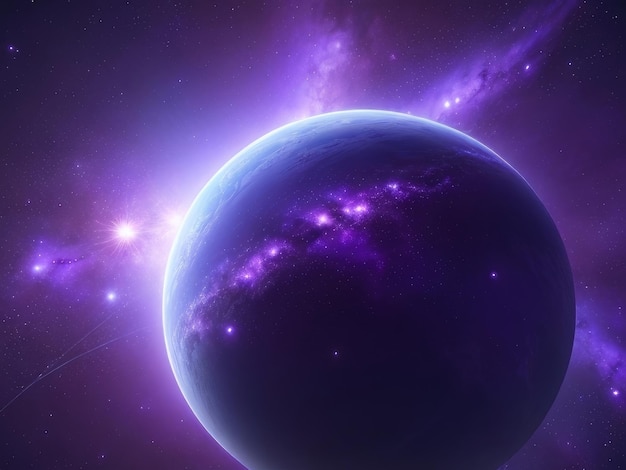Фиолетовый космический фон