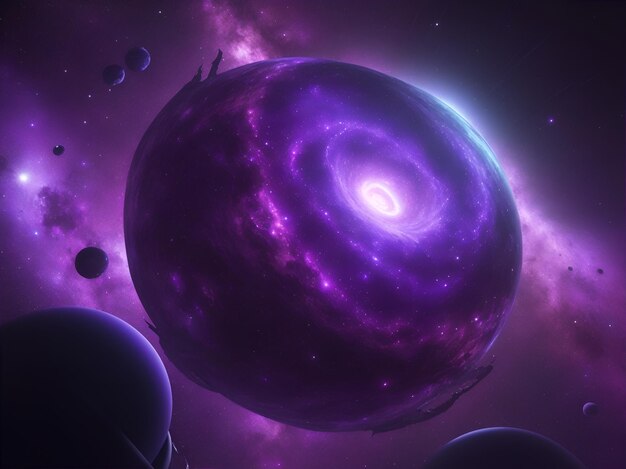 Purple space background