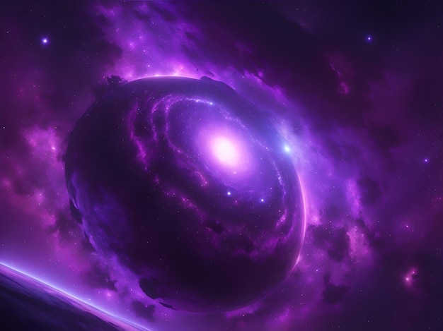 Purple space background