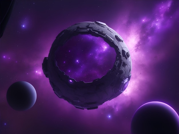 Purple space background