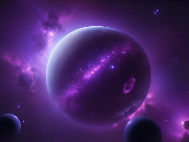 Purple space background