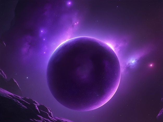 Purple space background