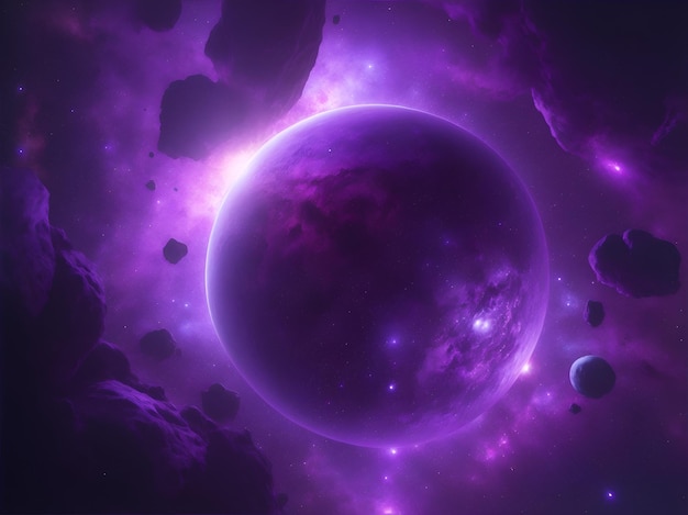 Purple space background