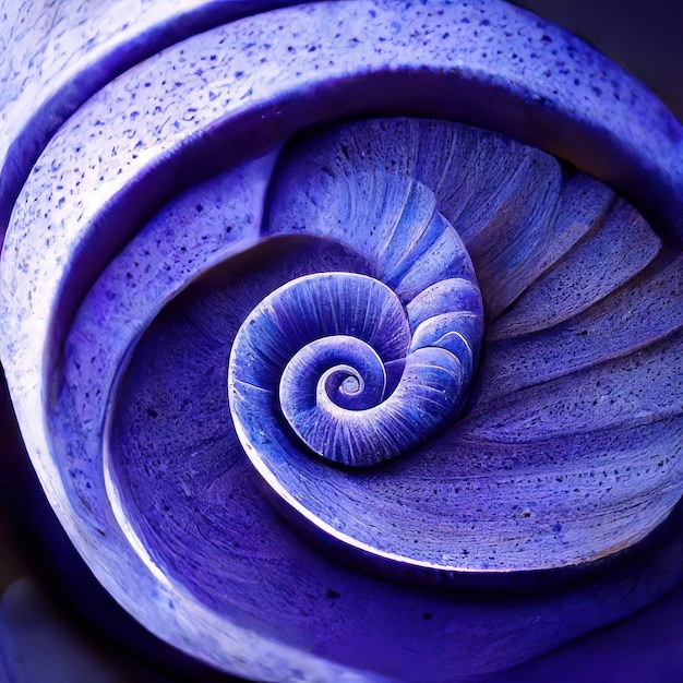 A purple spiral with a blue center.