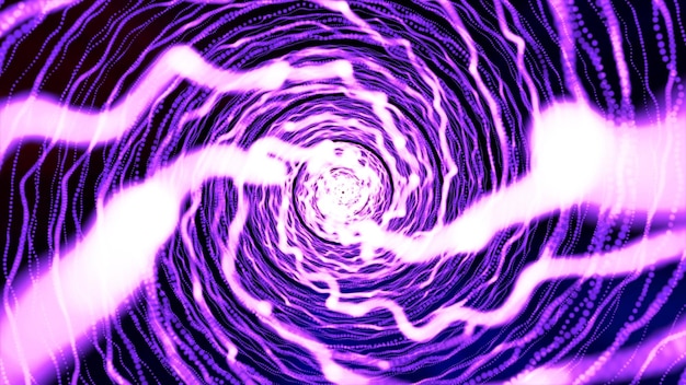 Photo a purple spiral with a light purple swirl in the middle