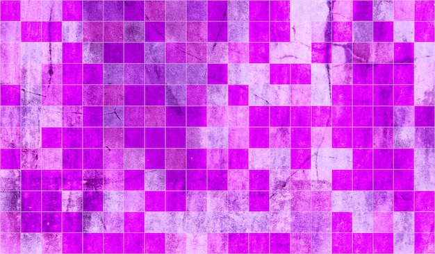 Purple squares on a wall