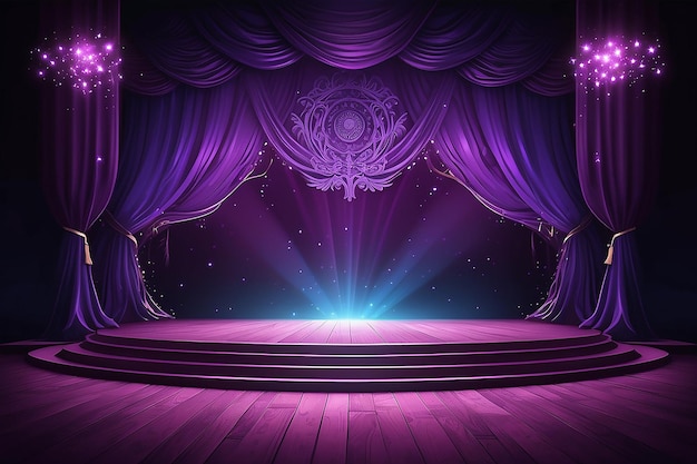 Purple stage background