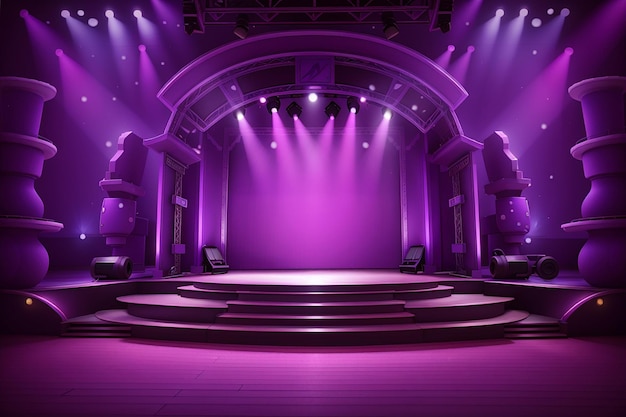 Purple stage background