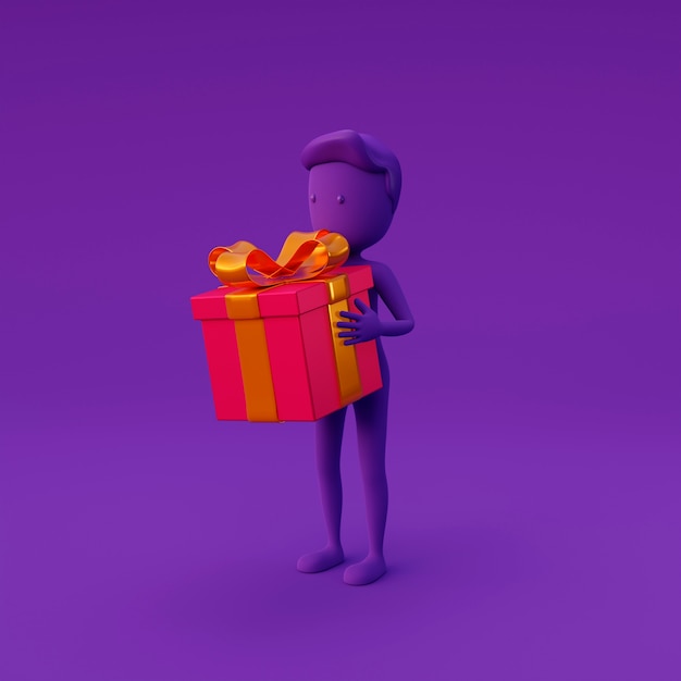 purple stickman holding stickman