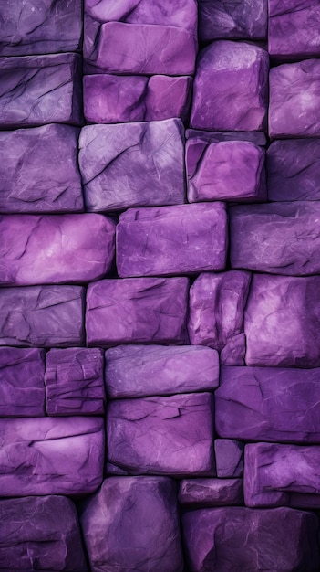 紫の石の壁のテクスチャ背景