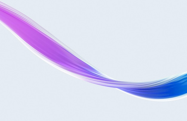 A purple stream of paint is flowing in a line.