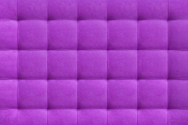 Purple suede leather background classic checkered pattern for furniture wall headboard