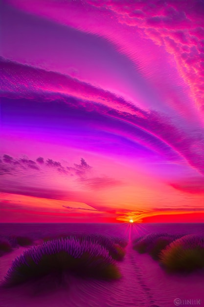 Purple sunset