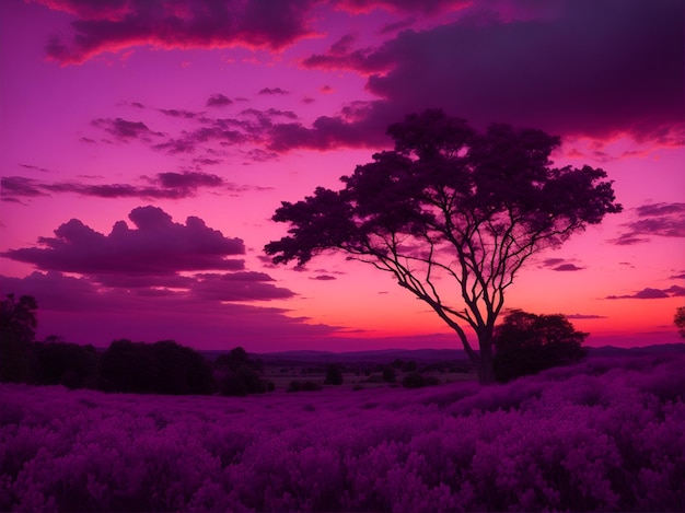 Purple sunset