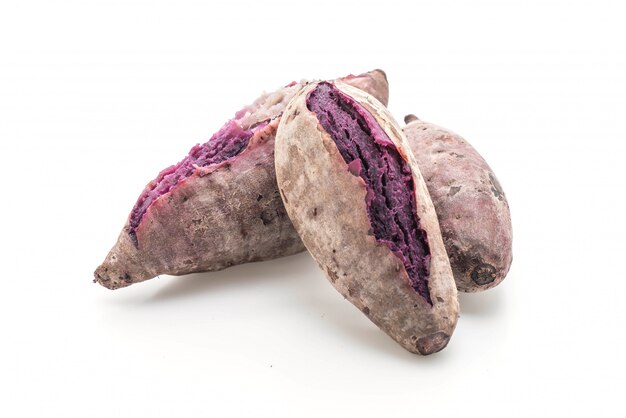 purple sweet potato isolated