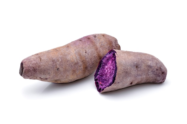 Purple Sweet Potatoes isolated