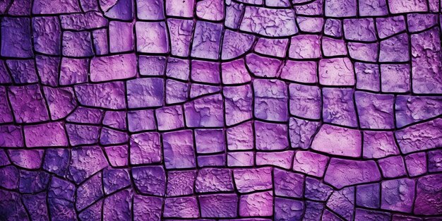 Photo purple textured tiled wall background