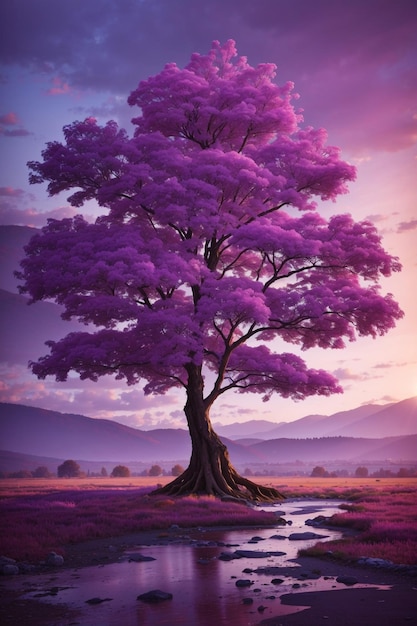 purple treepurple tree hd background