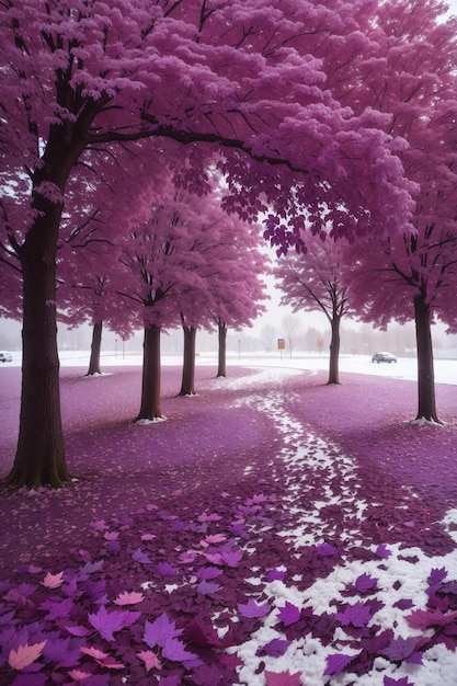 Photo purple treepurple tree hd background