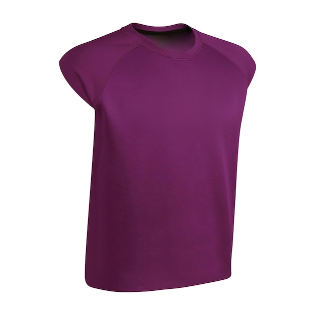 Purple tshirt isolated