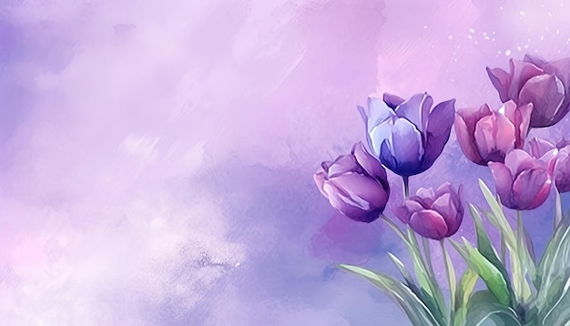 purple tulip flower background