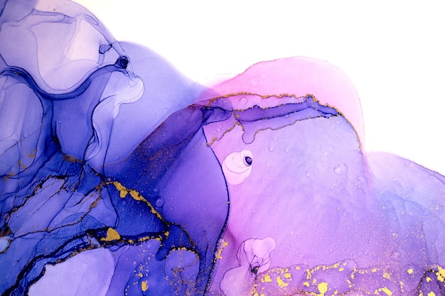 Purple veil abstract background. Watercolor stains artwork print.