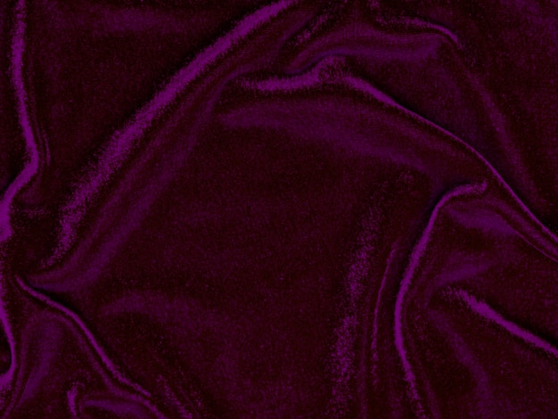 背景として使用される紫色のベルベット生地のテクスチャ柔らかく滑らかな繊維素材の空の紫色の生地の背景 textxA 用のスペースがあります