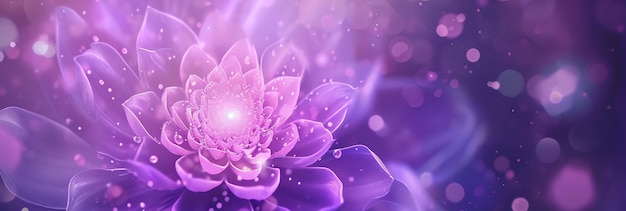 purple water lily dream AI generated