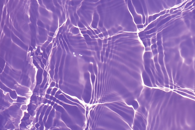 Purple water with ripples on the surface defocus blurred transparent pink colored clear calm water