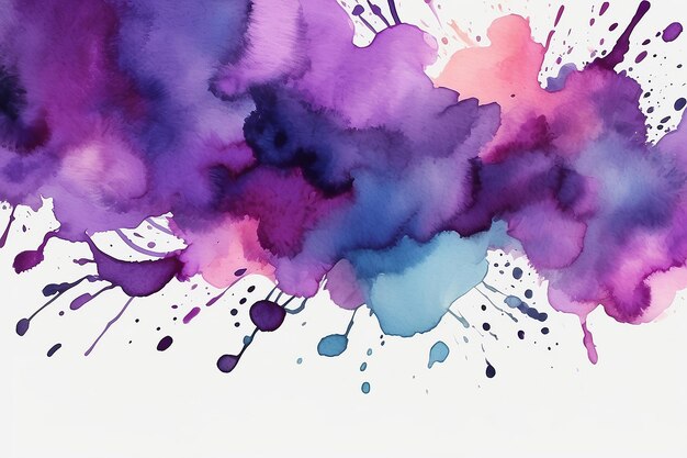 Purple watercolor abstract background