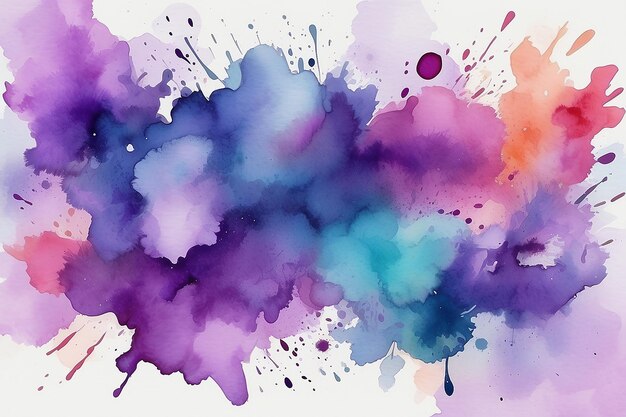 Purple watercolor abstract background