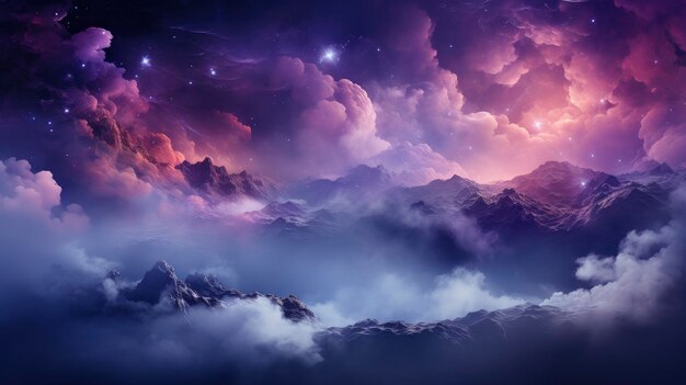 Photo purple watercolor galaxy background background imagedesktop wallpaper backgrounds hd