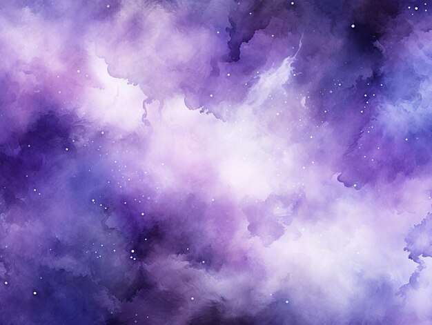 Purple watercolor galaxy background