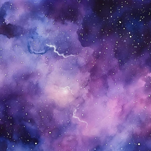 Foto sfondio di galassia ad acquerello viola