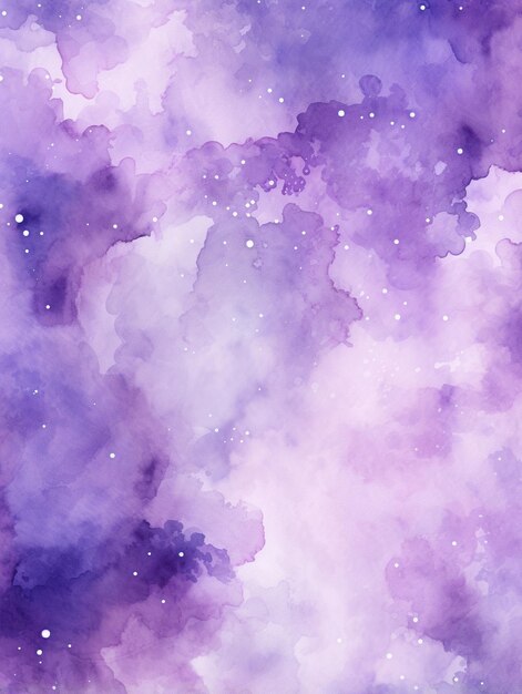 Purple watercolor galaxy background