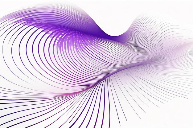 Фиолетовые волны круги абстрактные элементы дизайна с волнистыми полосами