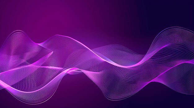 purple wave with purple lines and a purple background